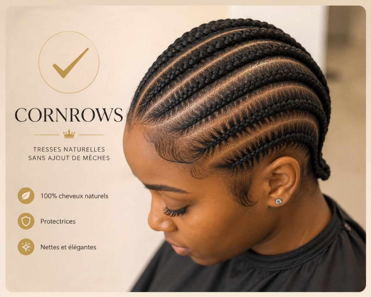 Style Cornrows adulte Natural Crown